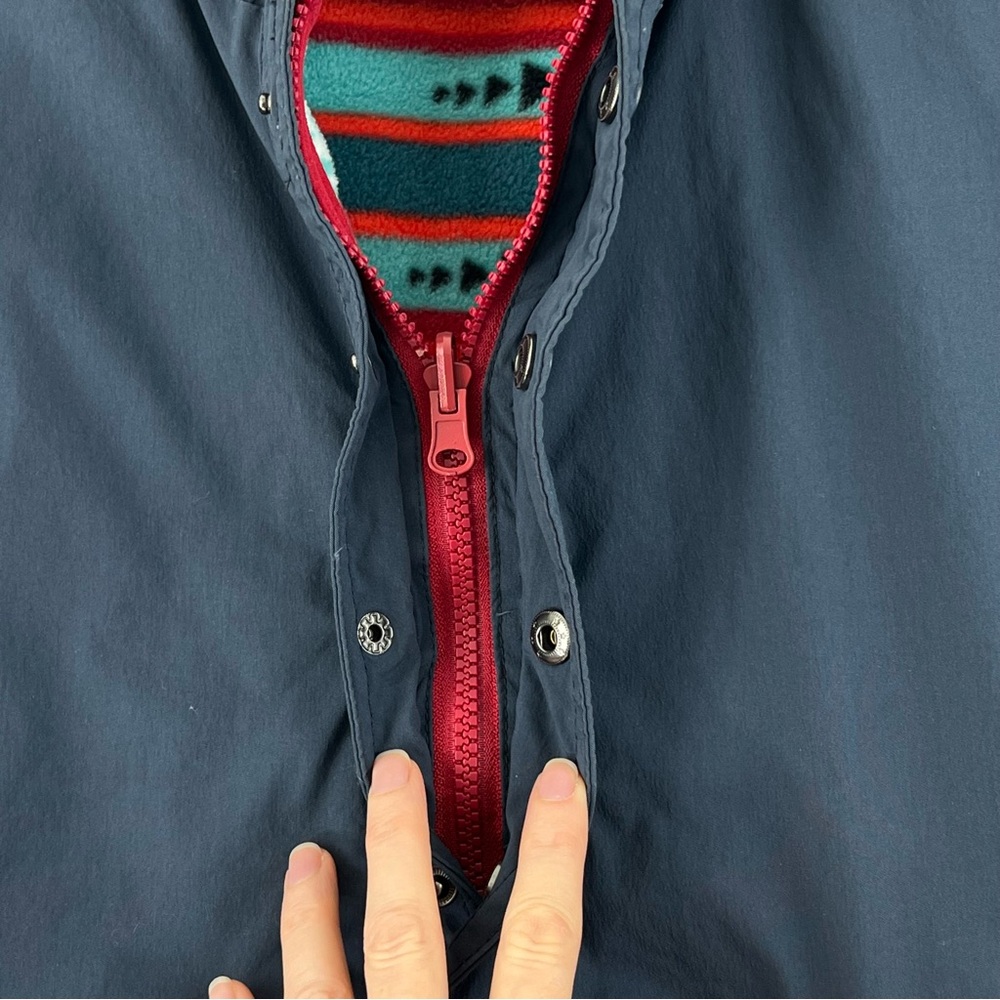 Stoic Reversible Blue Pullover Jacket Fleece Azte… - image 10